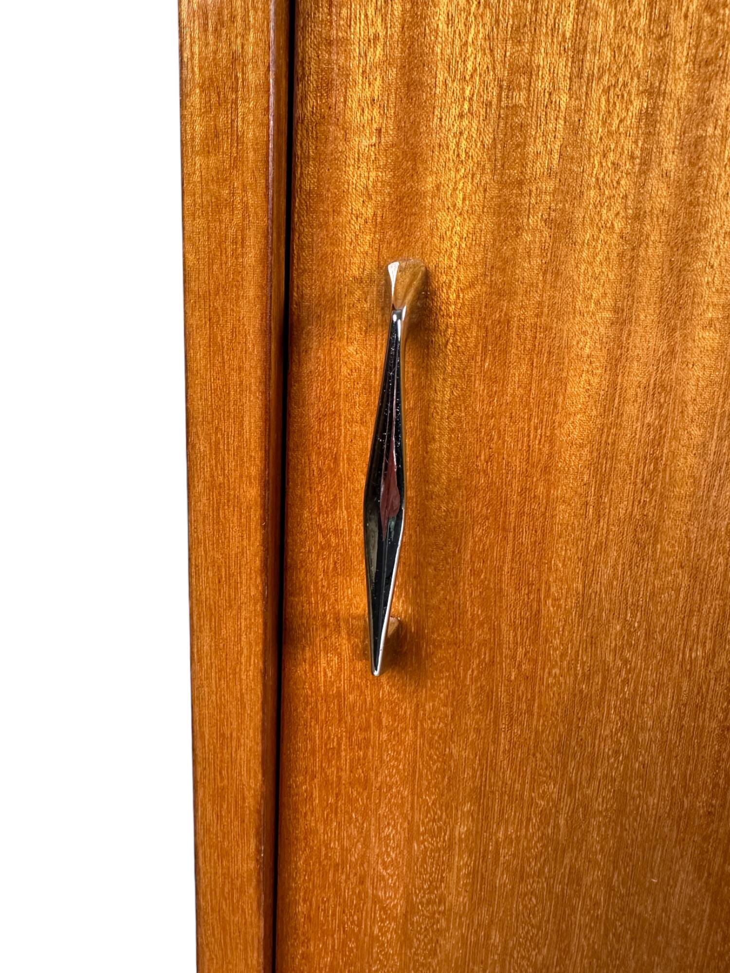 Vintage Violetta display cabinet from Zielona Góra, Poland 1960