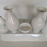 Set of 5 ceramic vases