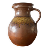 Large glazed stoneware pitcher XXL — Wabi-Sabi Spirit 1960-1