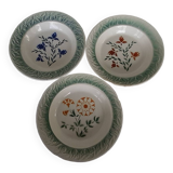 Lot de 3 plats anciens faïencerie GIVORS
