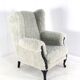 Armchair grey Doodle Retro Fully Restored - new upholstery