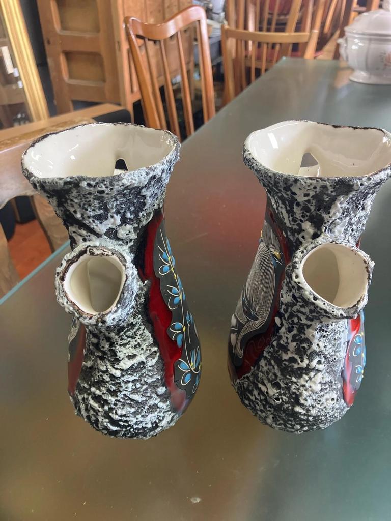 Pair of Italian vases by Augusto Giulianelli 1950