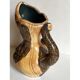 Faux-bois ceramic pitcher signed "Cérart" MONACO vintage