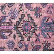 Vintage Turkish Oushak Handmade Cotton Pink Wool Area Rug 120x206