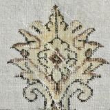 Tapis Persan Vintage Crème Fait Main, Élégance Florale Classique, 194x328