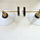 Pair of metal wall lights