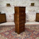 Lady's secretary in marquetry stamped