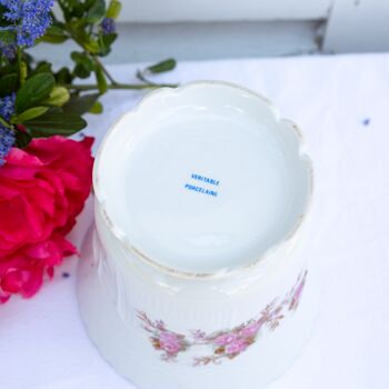 cache pot en porcelaine vintage