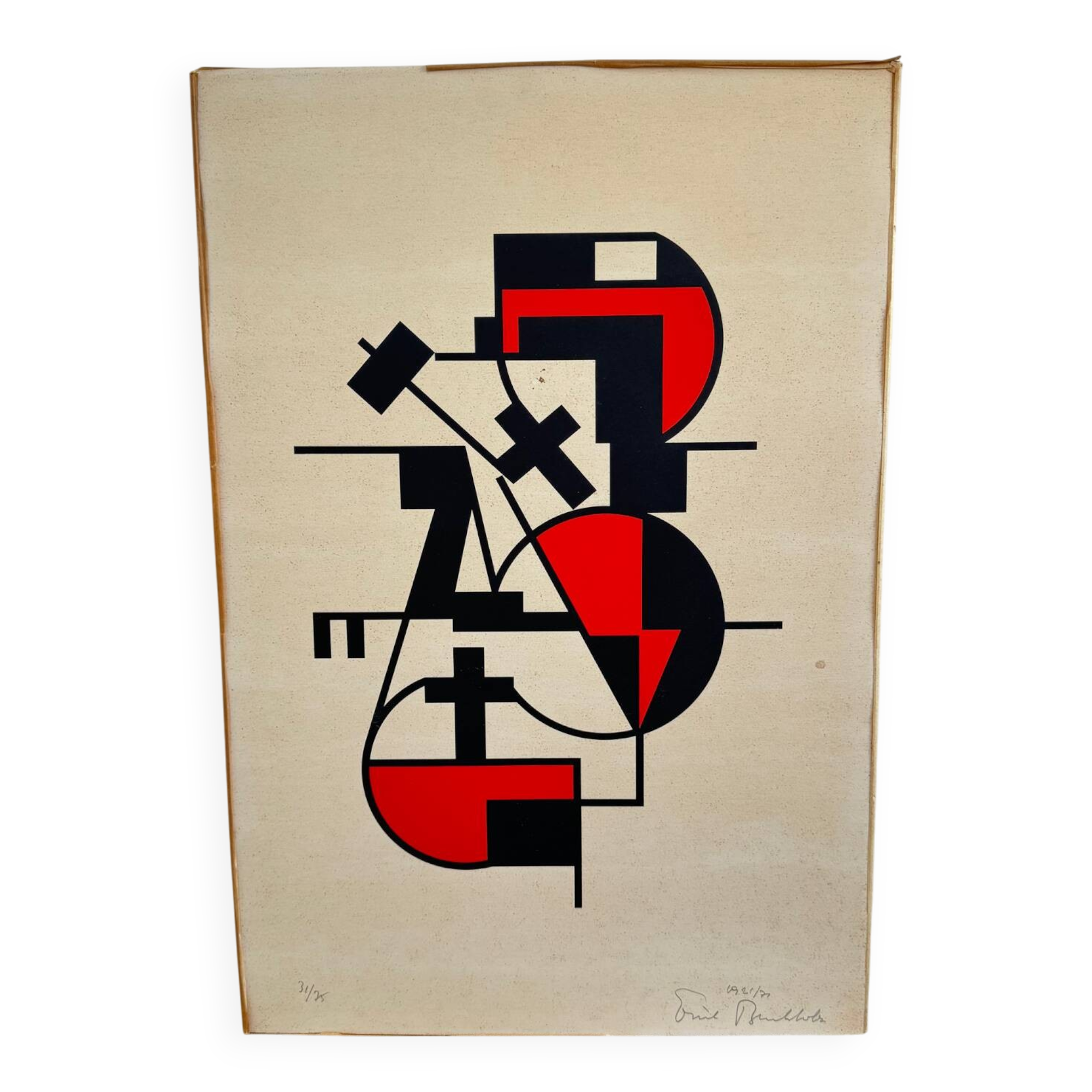 Erich Buchholz Composition Screenprint