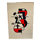 Erich Buchholz Composition Screenprint