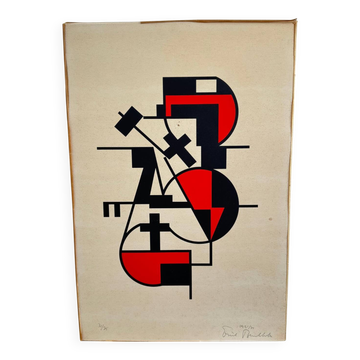 Erich Buchholz Composition Screenprint