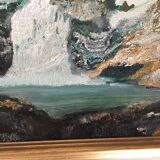 Geffroy "Landscape of mountains and glacier"