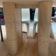 Vintage travertine table, Roche Bobois, France 1970