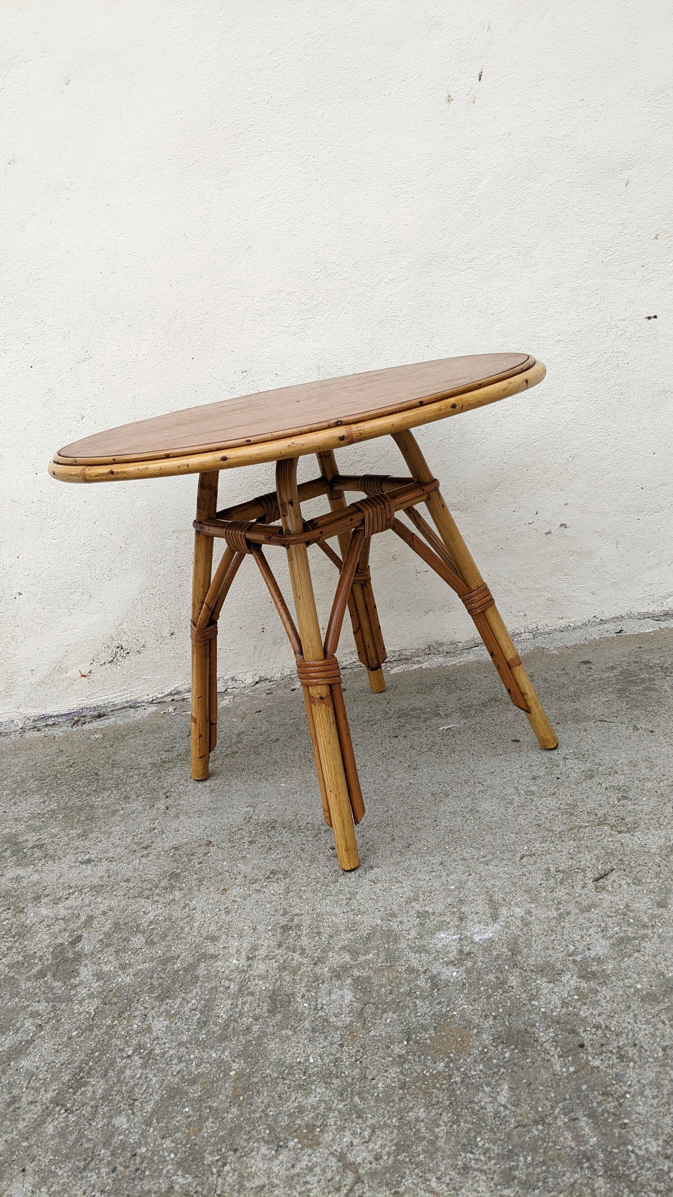 Small rattan coffee table