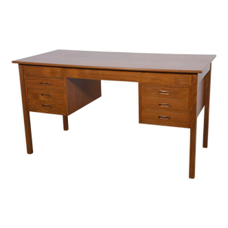 Mid-Century Danish Freestanding Teak Desk, 1970s