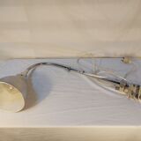 Old conical workshop lamp with vice - 50s
