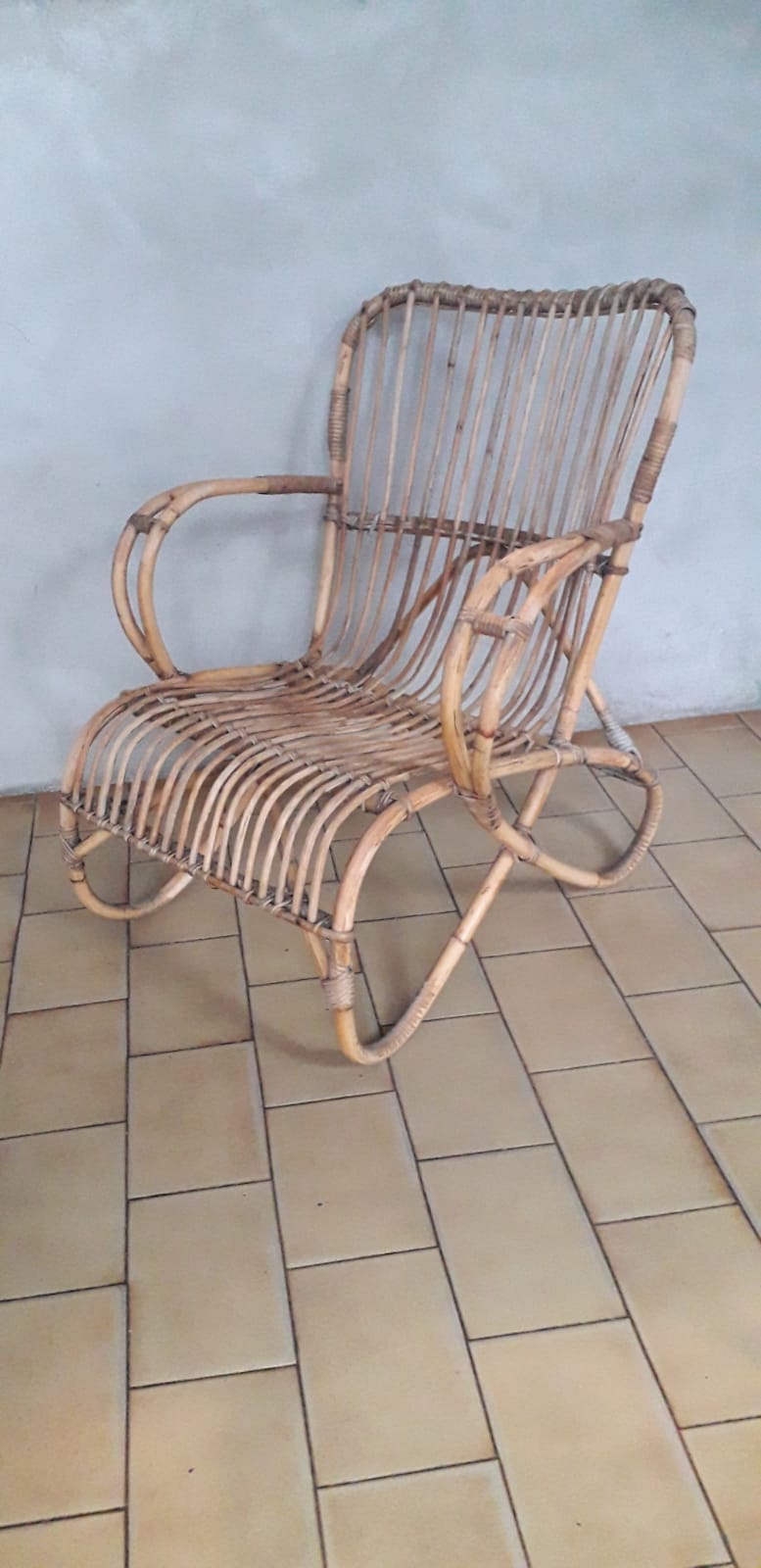 Rattan armchair