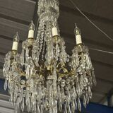 9-light chandelier with tassels