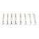 WMF, eight silver-plated knife rests, palmette decoration 1880