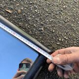 Large black wood mirror 116 x 64