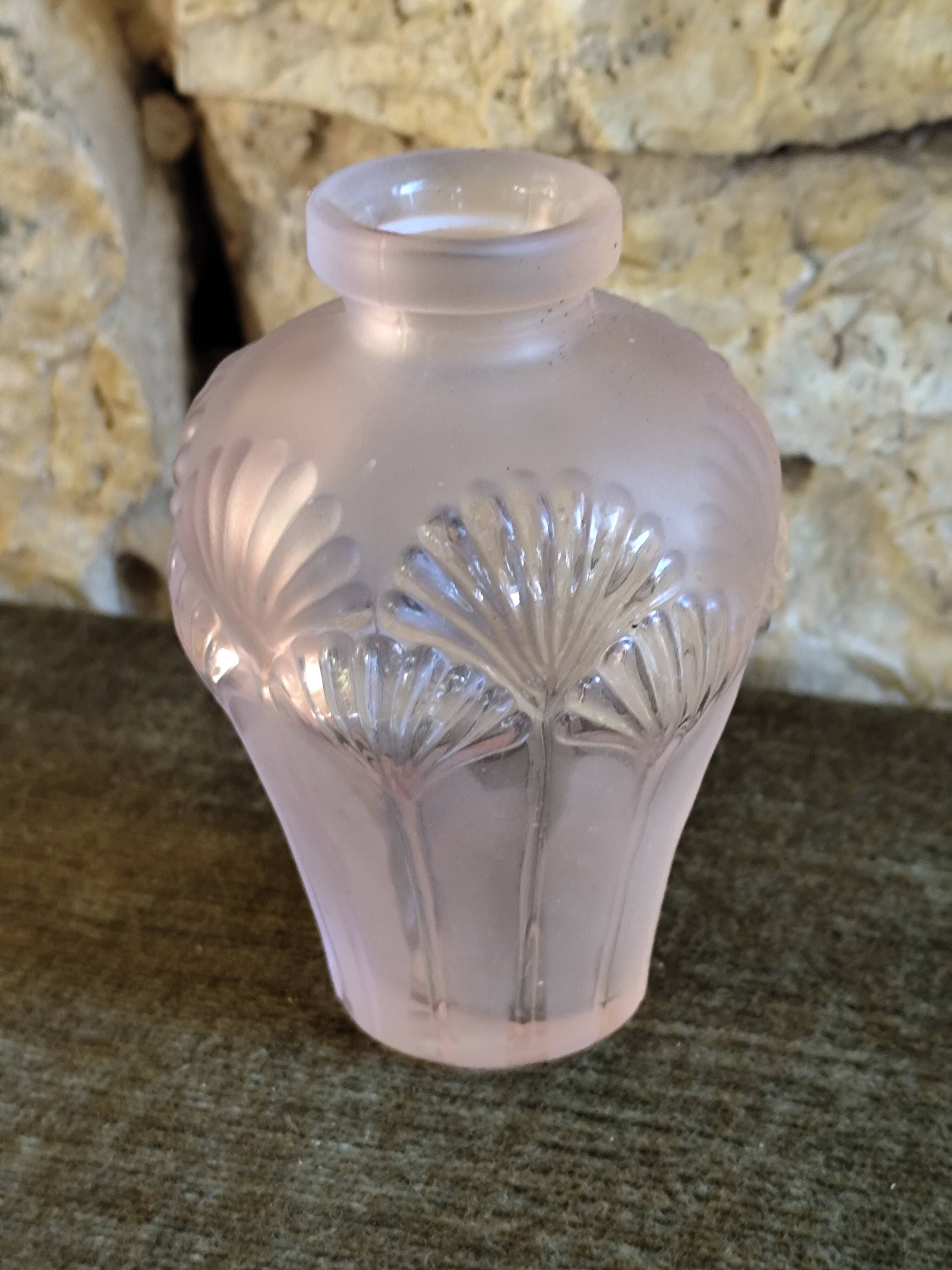 Pink glass vase