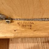 Scandinavian design armchair with "hans wegner" stamp 1960.