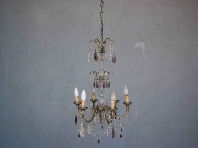 Pampille bronze chandelier and charm