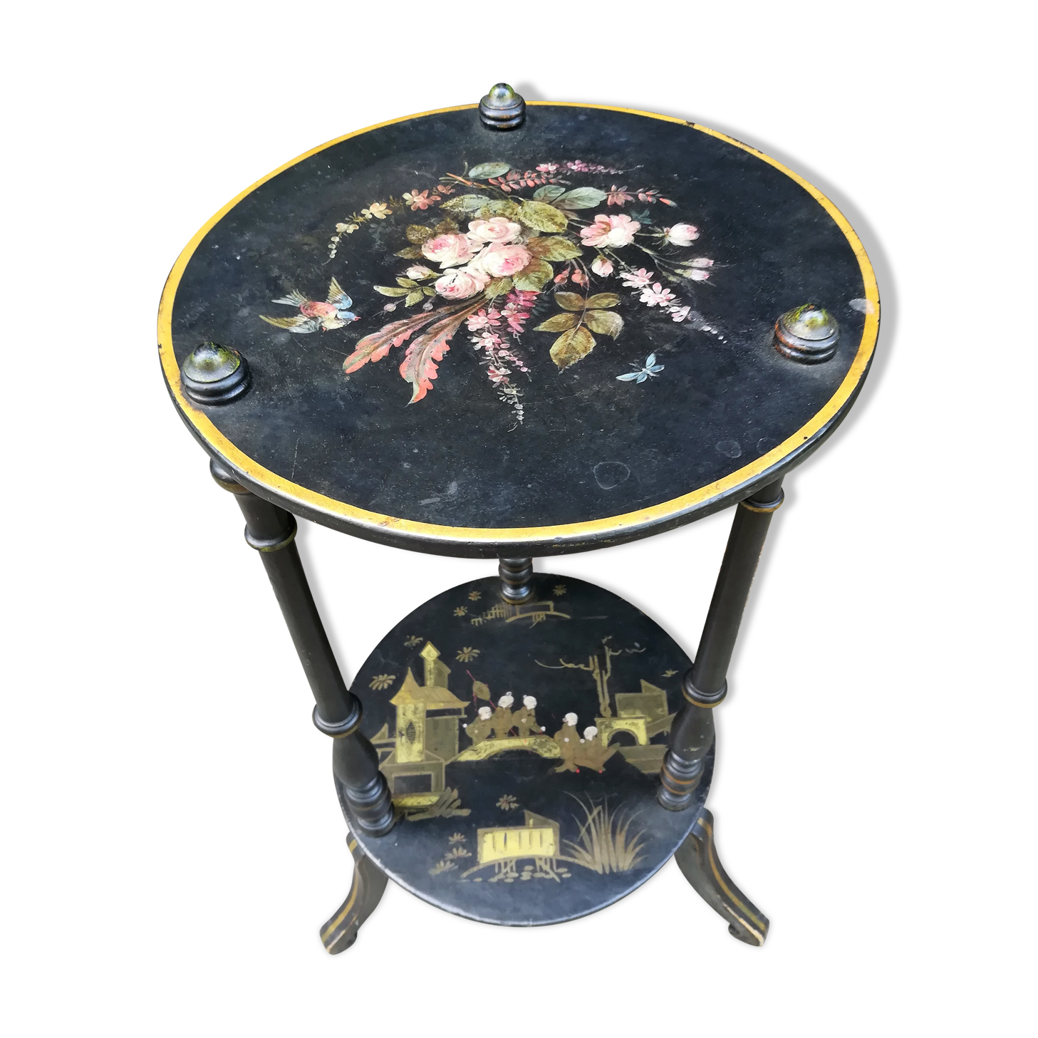 Harness Napoleon III patterned hand painted