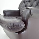 Design, Scandinavian, leather armchairs by Peem, 1970s, Finland