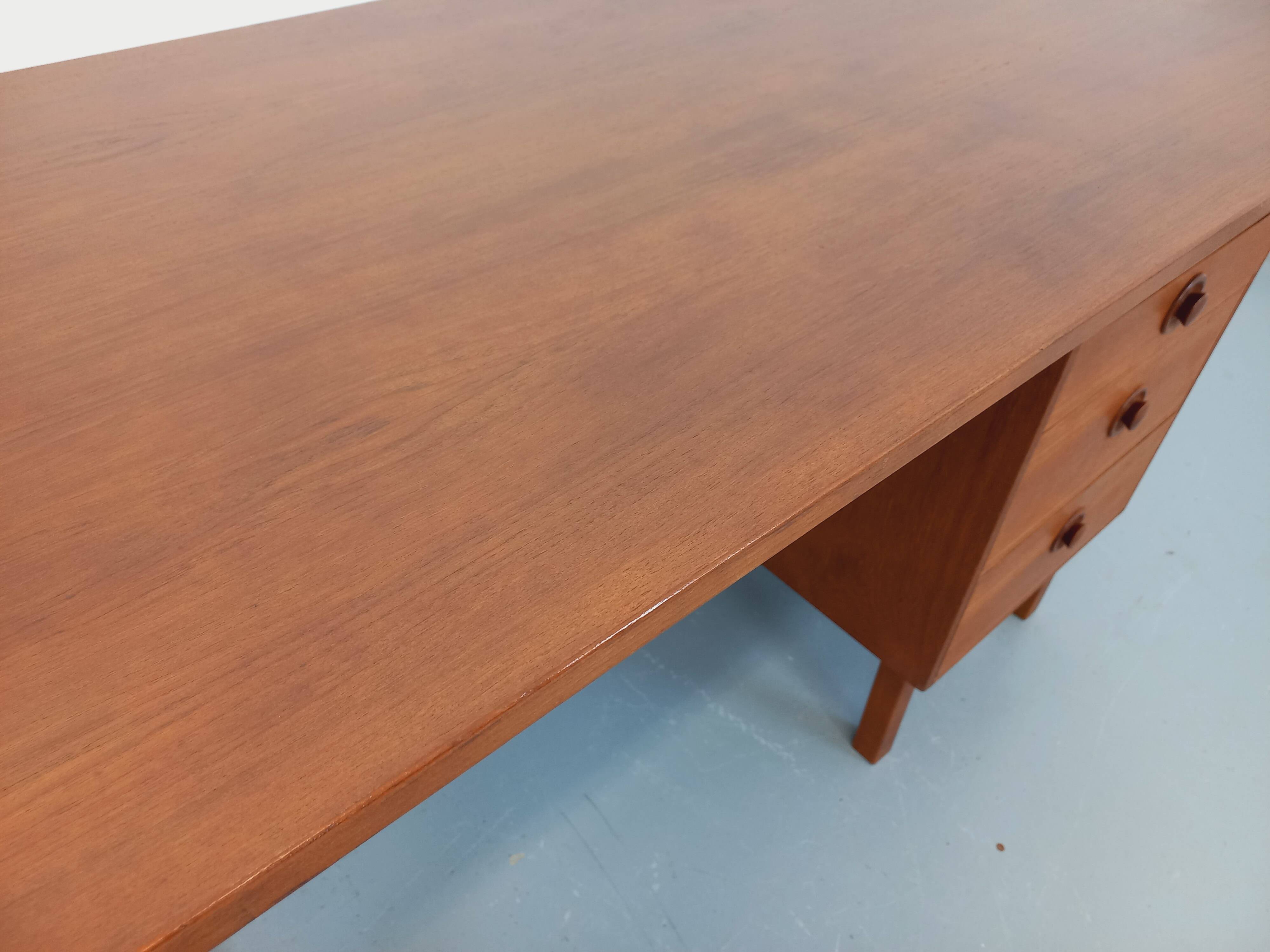 Vintage Scandinavian teak desk from the 60s