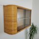 Vitrine murale rotin 60'