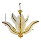 Palm model glass chandelier, Italy 1980 Venini