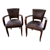 Pair of bridge chairs