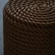 Side table / Ottoman in cord in modern French style from the late 20th century, 1980s.