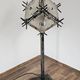 Brutalist floor lamp with Murano glass panels by Longobard.