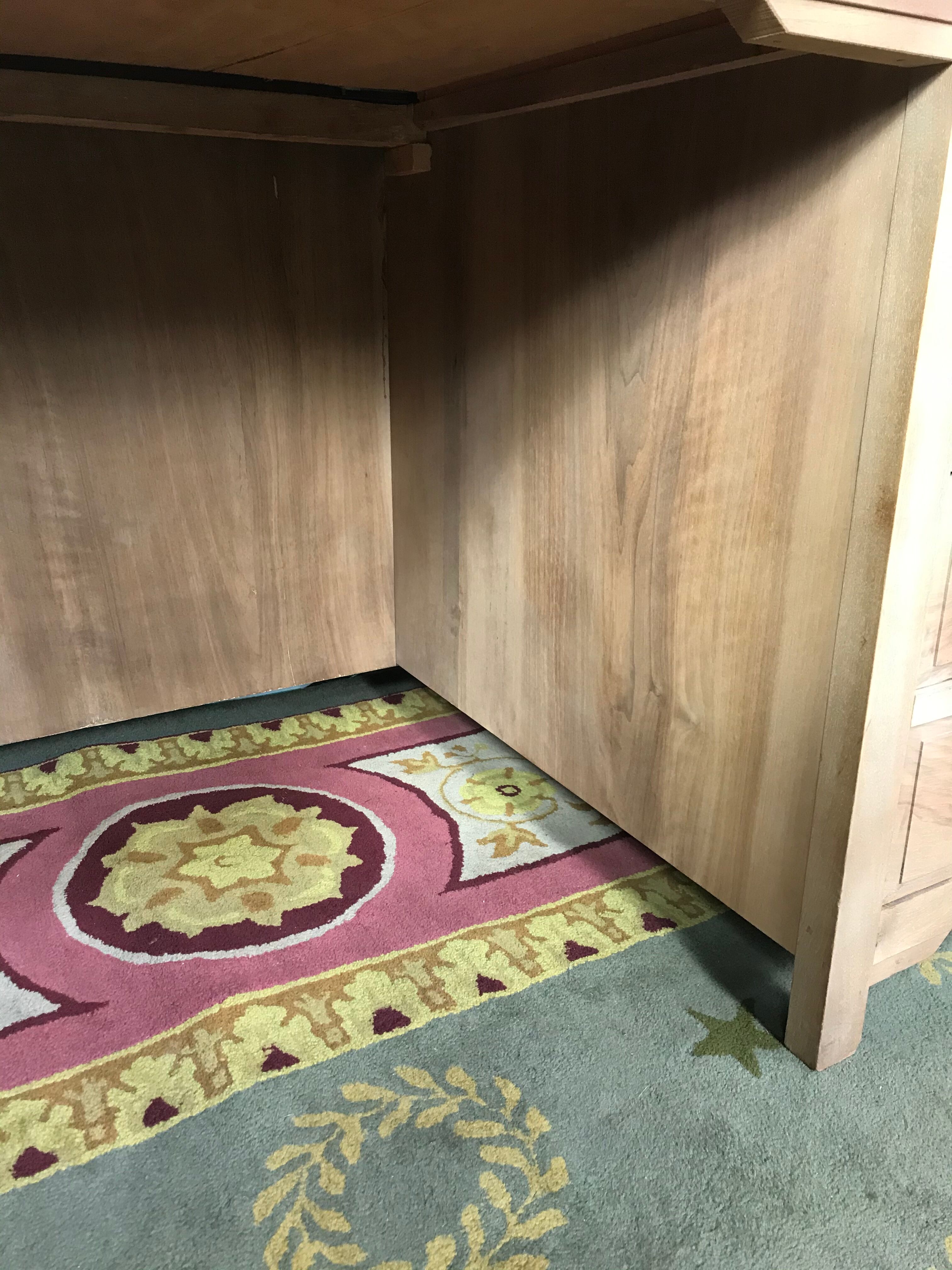 Art Deco administrative office with restored solid walnut coffers