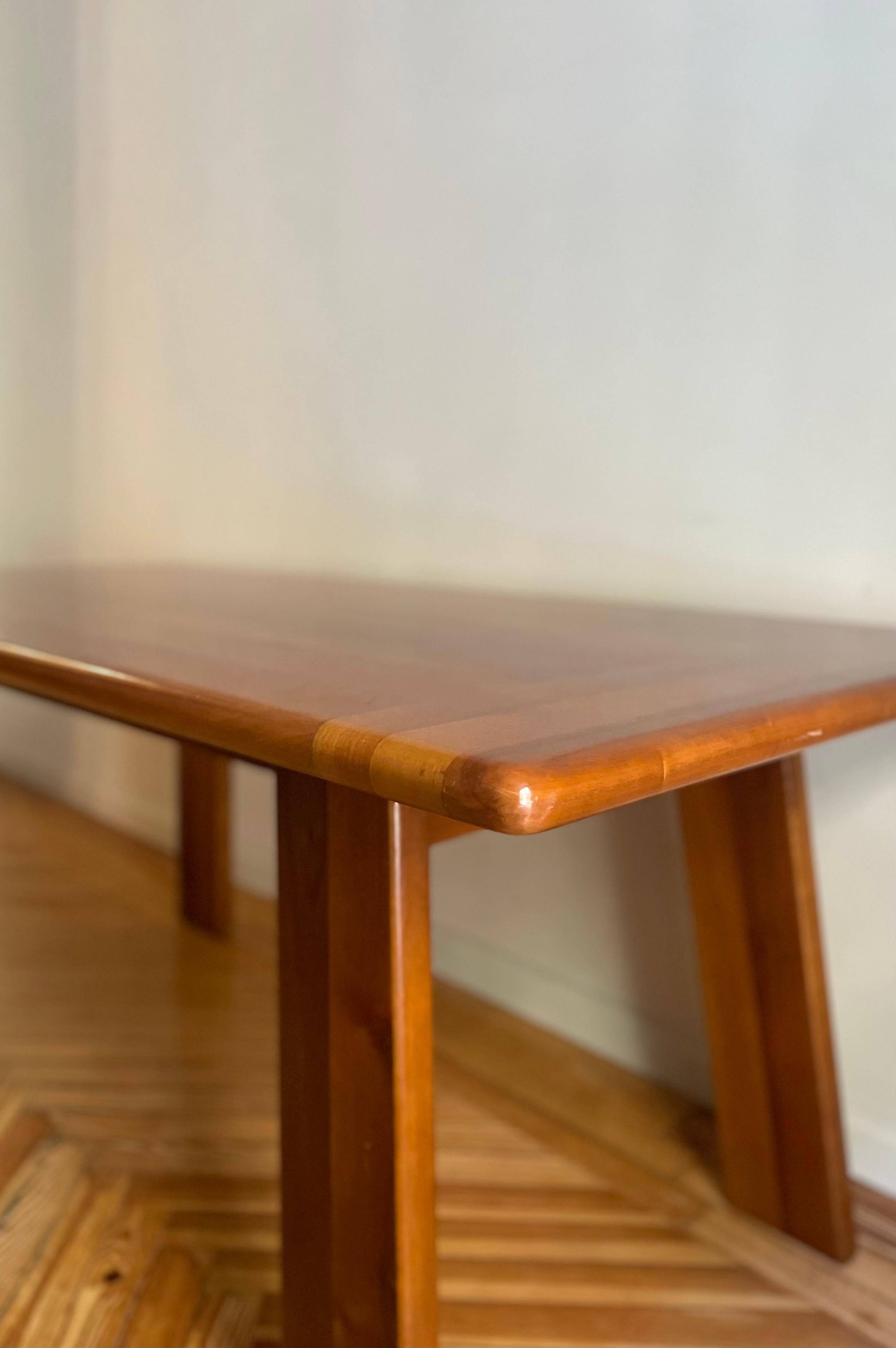 Walnut table by Mario Marenco