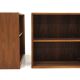 Set of 2 "Facett" walnut bedside tables, Bertil Fridhagen, Bodafors, Sweden, 1960
