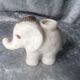 Former pyrogen art deco faience crackthe shape of elephant