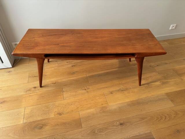 Teak coffee table - denmark 50s/60s