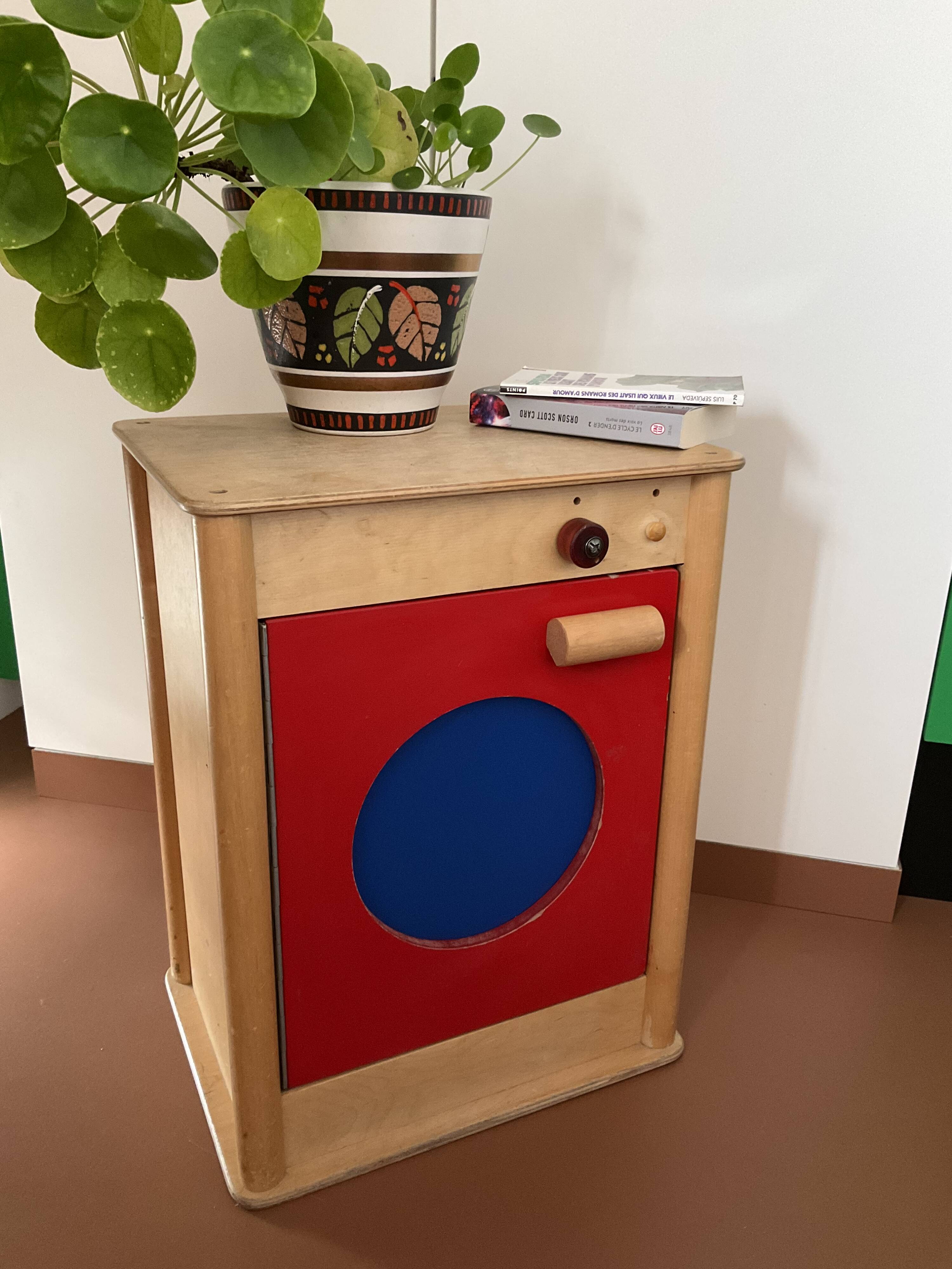 Small vintage red and blue furniture