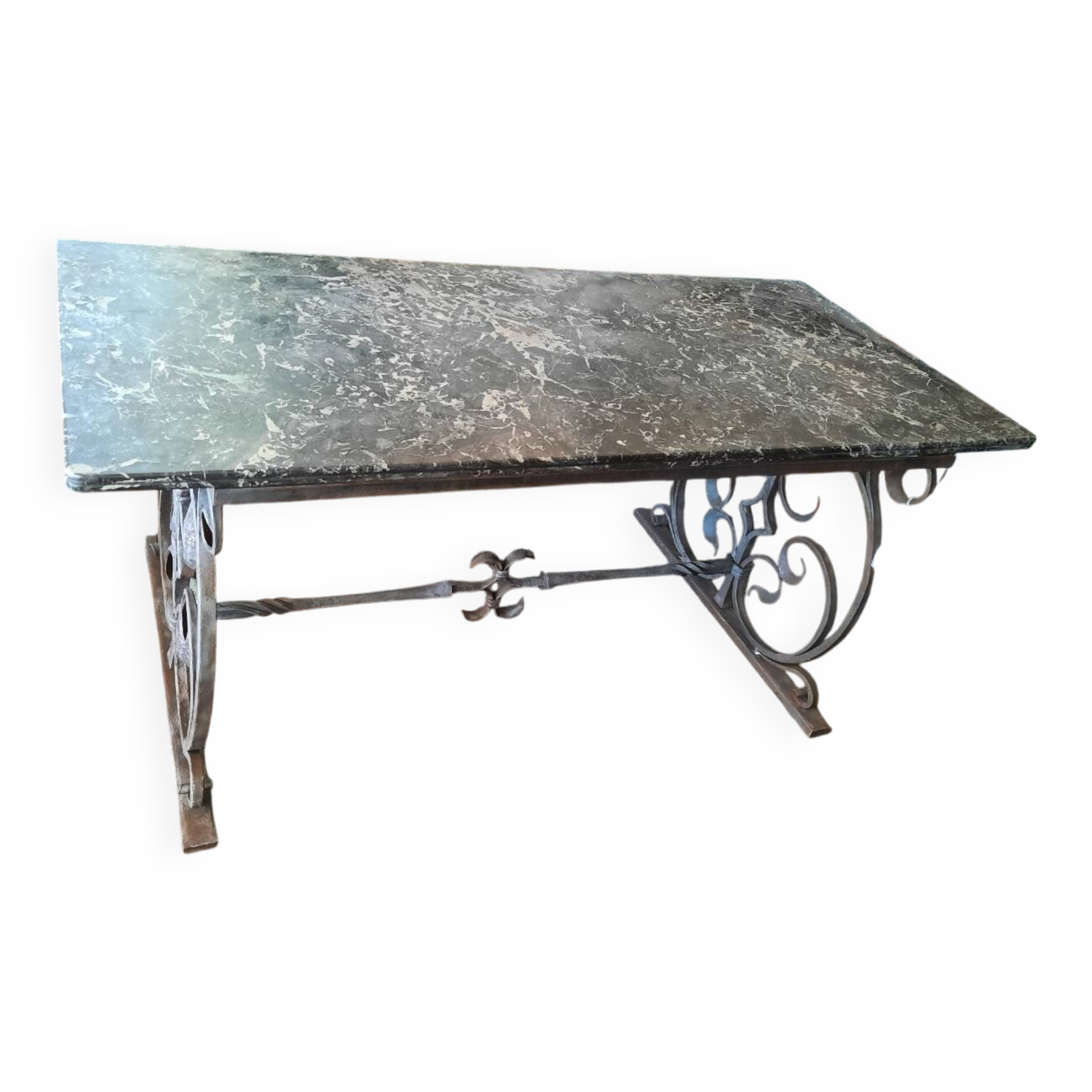 Wrought iron coffee table