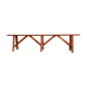 Old wooden farmhouse bench