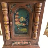 Vintage wooden doll cabinet