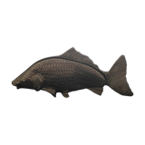 Letter holder fish shape silver metal