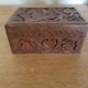 Black Forest style vintage carved wooden box Jewelry box 11