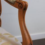 Pair of Louis XV style cabriolet armchairs