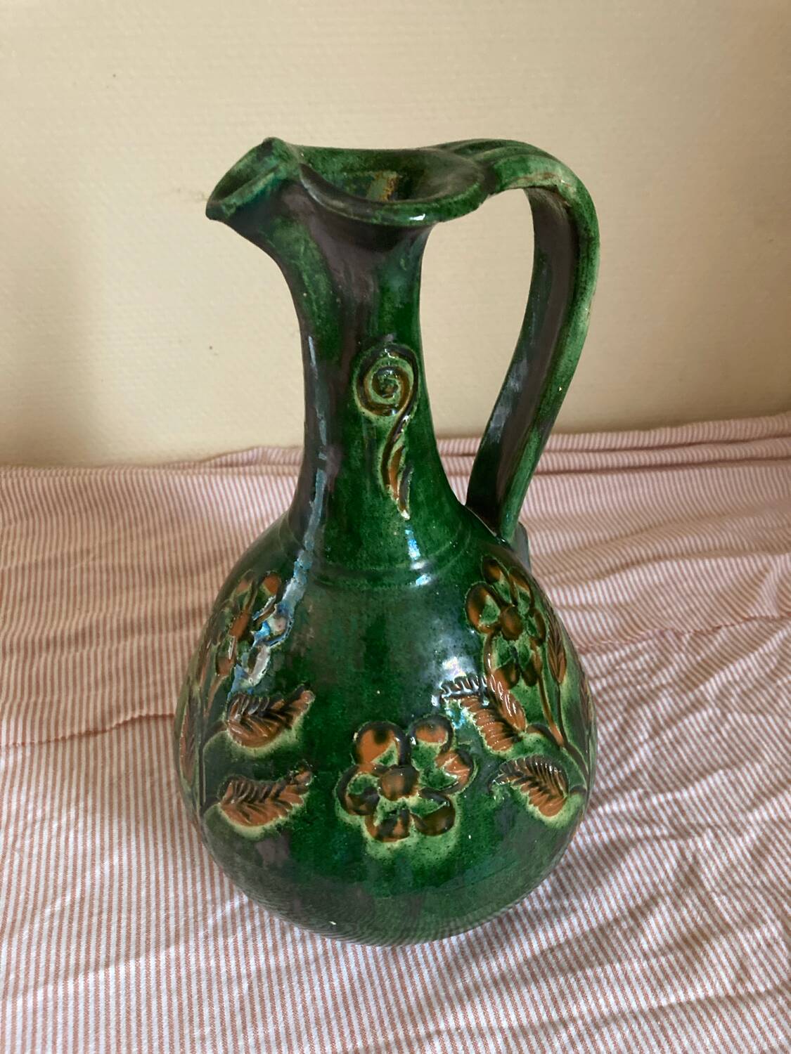 Old terracotta jug