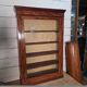 Late 19th century mahogany shop display cabinet.