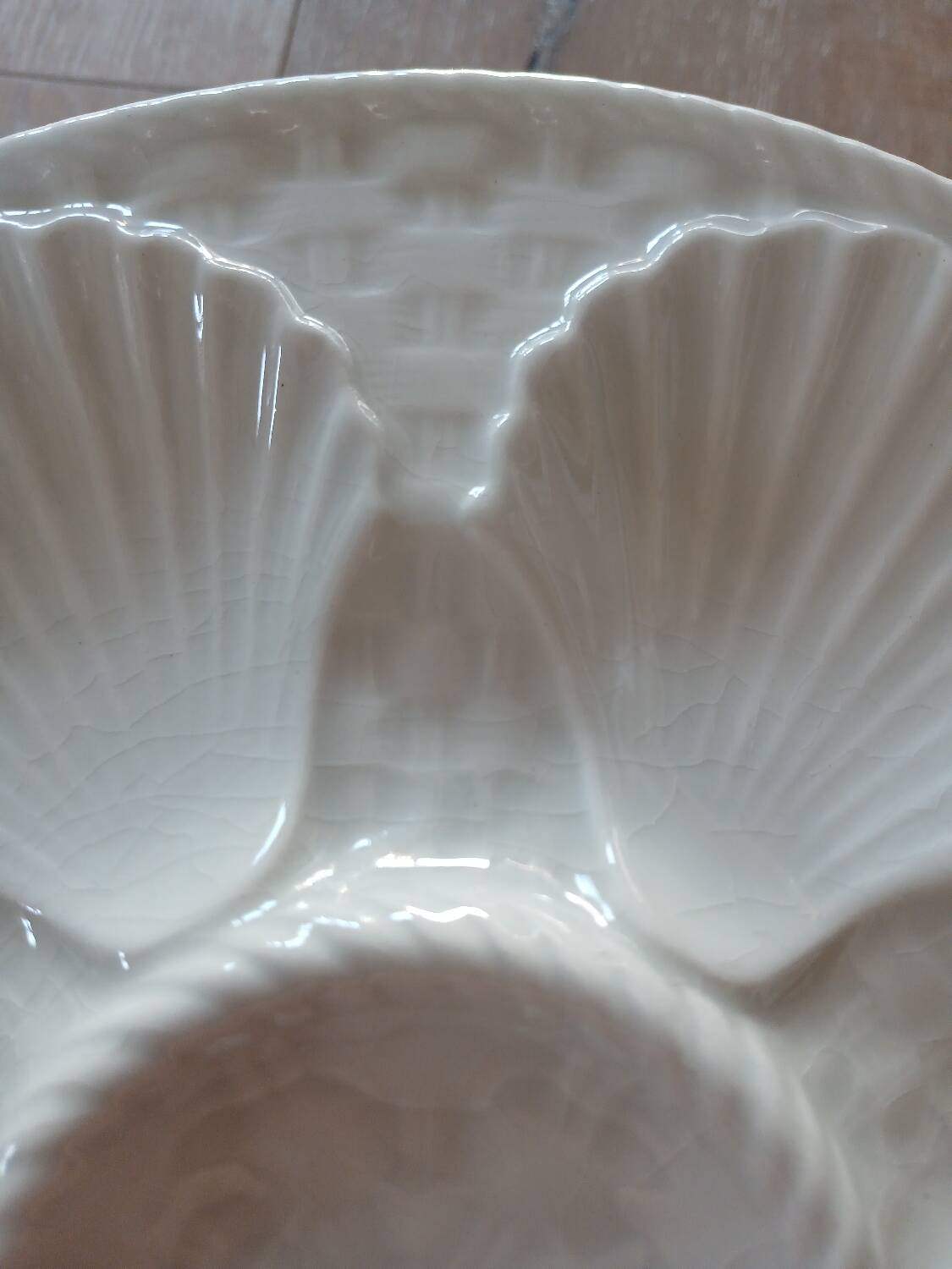 8 old Longchamp oyster plates